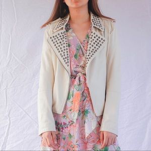 Leather Moto jacket with studs